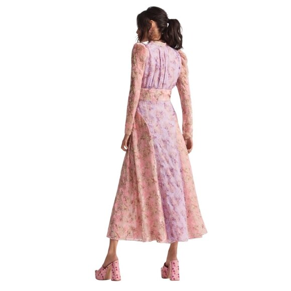 LoveShackFancy Starling Gown – Amethyst Dusk Size 10 | Rare Velvet Maxi Dress Br - Picture 7 of 16